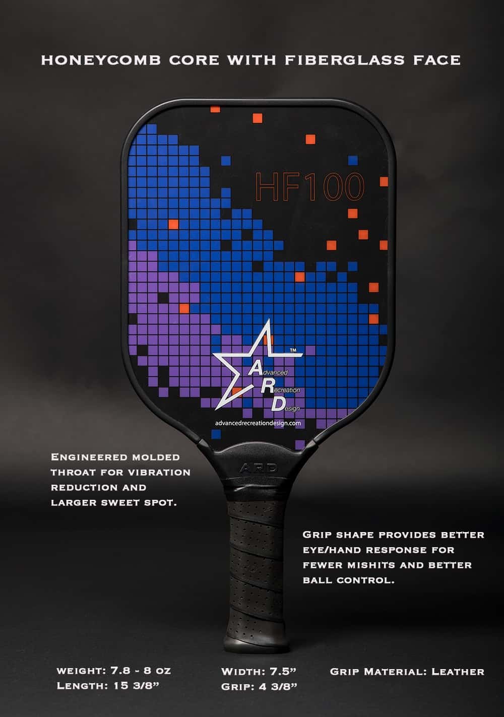 FiberglassSpecwlayers ard pickleball paddle
